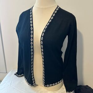 Pure alpaca black cardigan